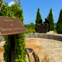 CLOSE UP GARDEN OF HOPE SIGN